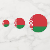 Wit-Russische vlag Confetti (Achterkanten)