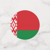 Wit-Russische vlag Confetti (Kleine voorkant)