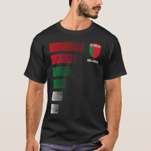 Wit-Russische Vlag Embleem Patriottisch Wit-Russis T-shirt