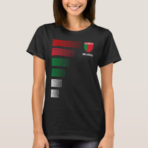 Wit-Russische Vlag Embleem Patriottisch Wit-Russis T-shirt