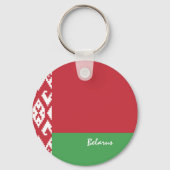 Wit-Russische vlag en Wit-Russische vakantie, patr Sleutelhanger (Voorkant)