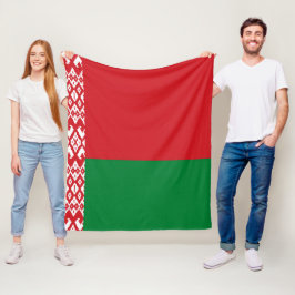 Wit-Russische vlag Fleece Deken