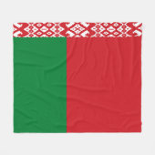 Wit-Russische vlag Fleece Deken (Voorkant (Horizontaal))