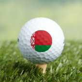 Wit-Russische vlag Golfballen (Insitu Shirt)