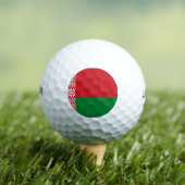 Wit-Russische vlag Golfballen (Insitu Shirt)