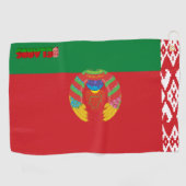 Wit-Russische vlag Golfhanddoek (Horizontaal)