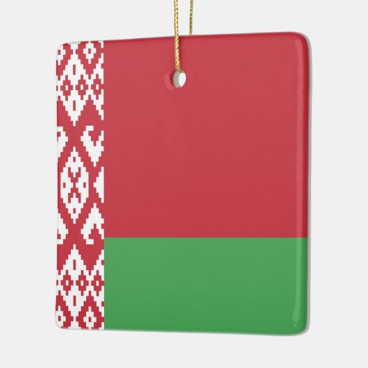 Wit-Russische vlag Keramisch Ornament (Links)