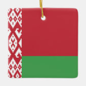 Wit-Russische vlag Keramisch Ornament (Voorkant)
