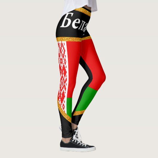 Wit-Russische vlag Leggings (Rechts)
