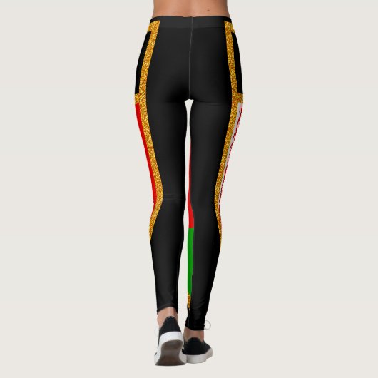 Wit-Russische vlag Leggings (Achterkant)