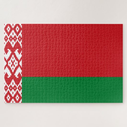Wit-Russische vlag Legpuzzel (Horizontaal)