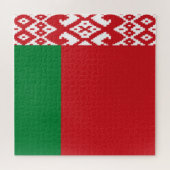 Wit-Russische vlag Legpuzzel (Horizontaal)