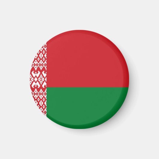 Wit-Russische vlag Magneet (Voorkant)