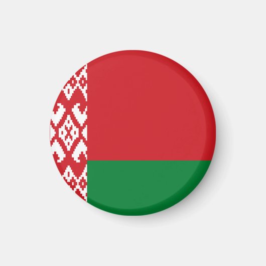 Wit-Russische vlag Magneet (Voorkant)