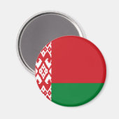 Wit-Russische vlag Magneet (Voorkant / Achterkant)