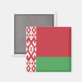 Wit-Russische vlag Magneet (Voorkant / Achterkant)