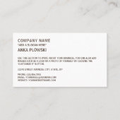 Wit-Russische Vlag & Nationaal embleem, Vlag van W Visitekaartje (Achterkant)