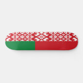Wit-Russische vlag Persoonlijk Skateboard (Horizontaal)