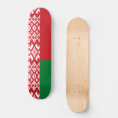 Wit-Russische vlag Persoonlijk Skateboard (Voorkant)