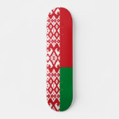 Wit-Russische vlag Persoonlijk Skateboard (Voorkant)