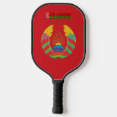 Wit-Russische vlag Pickleball Paddle (Achterkant)
