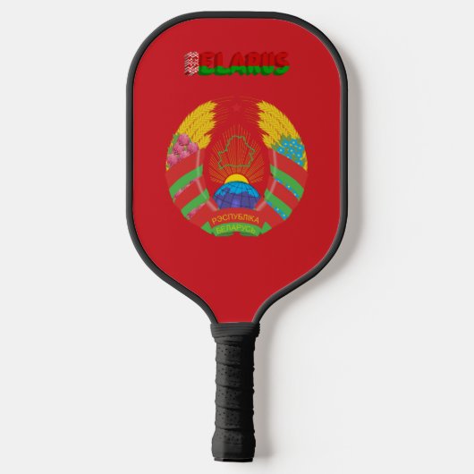 Wit-Russische vlag Pickleball Paddle (Achterkant)