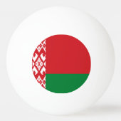 Wit-Russische vlag Pingpongbal (Achterkant)