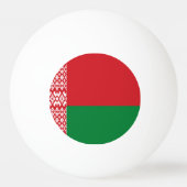 Wit-Russische vlag Pingpongbal (Achterkant)