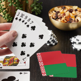 Wit-Russische vlag Pokerkaarten