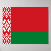 Wit-Russische vlag Poster (Voorkant)