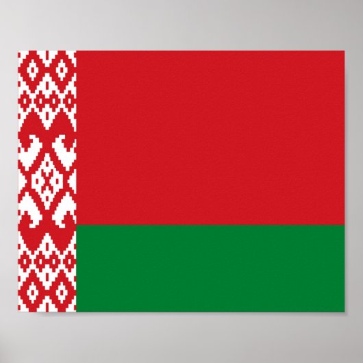 Wit-Russische vlag Poster (Voorkant)