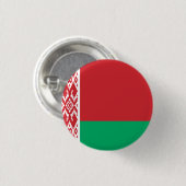 Wit-Russische vlag Ronde Button 3,2 Cm (Voorkant /achterkant)