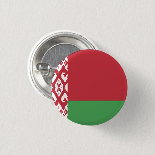 Wit-Russische vlag Ronde Button 3,2 Cm (Voorkant /achterkant)