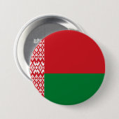 Wit-Russische vlag Ronde Button 7,6 Cm (Voorkant /achterkant)