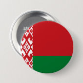 Wit-Russische vlag Ronde Button 7,6 Cm (Voorkant /achterkant)