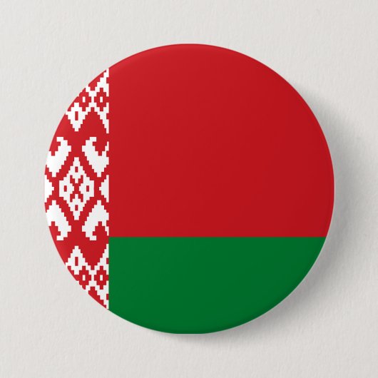 Wit-Russische vlag Ronde Button 7,6 Cm (Voorkant)