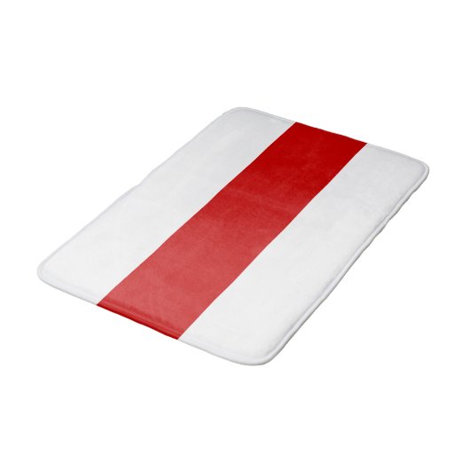 Wit-Russische vlag (rood en wit) Badmat (Gekanteld)