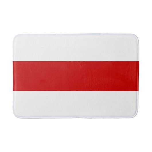 Wit-Russische vlag (rood en wit) Badmat (Voorkant)