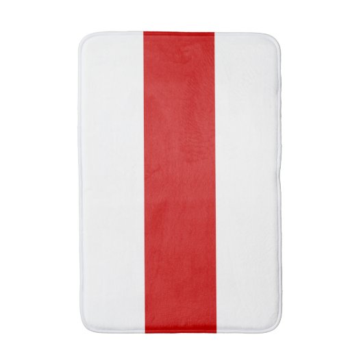 Wit-Russische vlag (rood en wit) Badmat (Voorkant Verticaal)