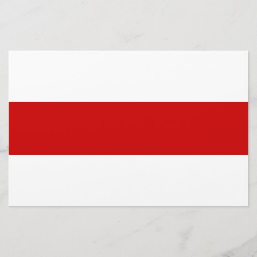 Wit-Russische vlag (rood en wit) Briefpapier (Voorkant)
