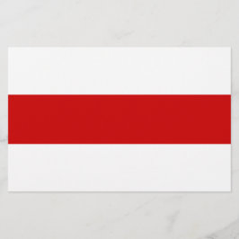 Wit-Russische vlag (rood en wit) Briefpapier