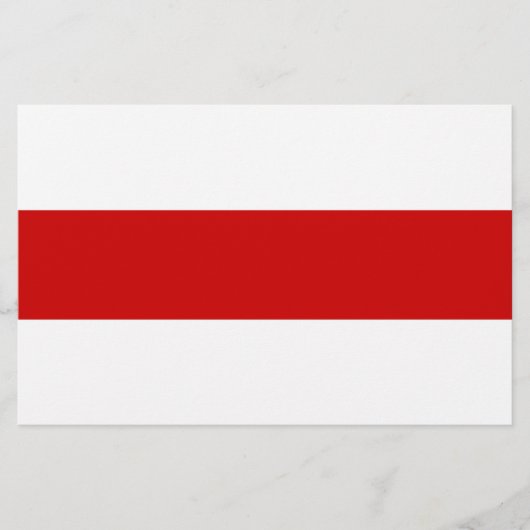 Wit-Russische vlag (rood en wit) Briefpapier (Voorkant)