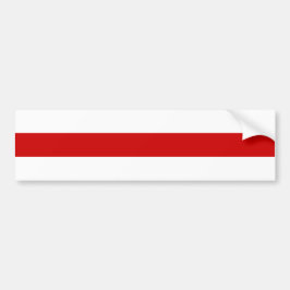 Wit-Russische vlag (rood en wit) Bumpersticker