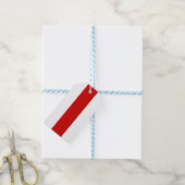 Wit-Russische vlag (rood en wit) Cadeaulabel (Met Touw)