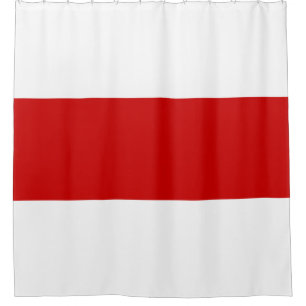 Wit-Russische vlag (rood en wit) Douchegordijn
