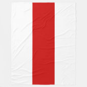 Wit-Russische vlag (rood en wit) Fleece Deken (Voorkant)