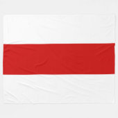 Wit-Russische vlag (rood en wit) Fleece Deken (Voorkant (Horizontaal))