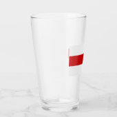 Wit-Russische vlag (rood en wit) Glas (Rechts)