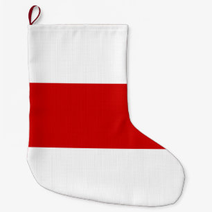 Wit-Russische vlag (rood en wit) Grote Kerstsok