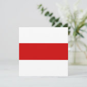 Wit-Russische vlag (rood en wit) Kaart (Staand voorkant)